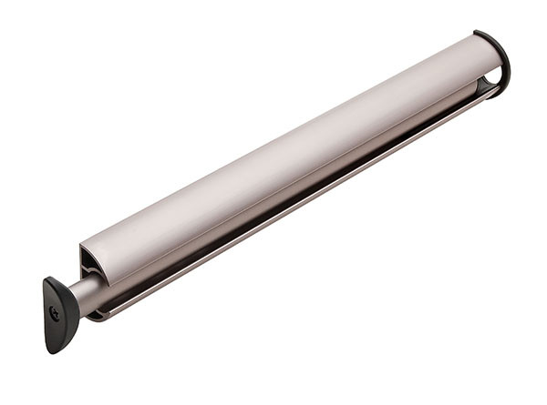 Synergy Closet Valet, aluminum, nickel-plated matt, plastic, black, 14 1/4" length