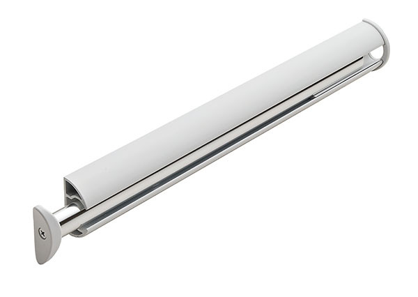 Synergy Closet Valet, aluminum, white, plastic, 14 1/4" length