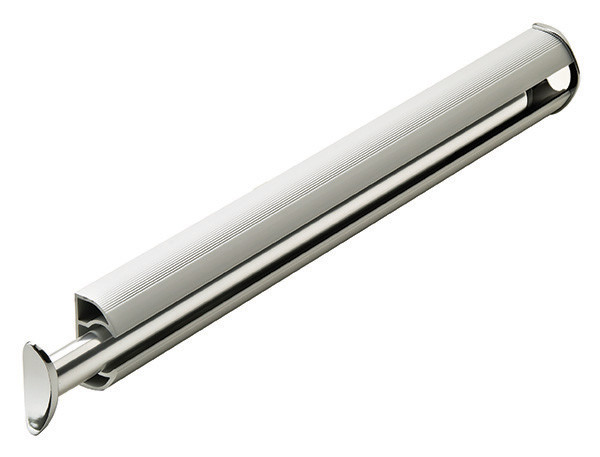 Synergy Elite Closet Valet, aluminum, zinc, matt aluminum with chrome, 14 1/8" length