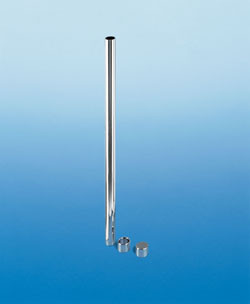 Post, steel, chrome polished, 2625mm, with mounting