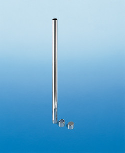 Post with Cap, steel, chrome-plated matt, 1208mm