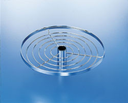 Round Shelf, steel, chrome-plated, diameter 550mm