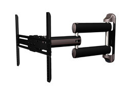 Articulating Flat Panel TV Mount, fits 24" - 46" TVs, 100 pound weight capacity, steel, black
