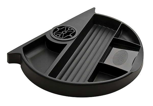 Radius Organizer, plastic, black, 227mm x 190mm x 27mm