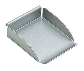 Omni Office Small Tray, steel, silver, 3 3/8" x 2 3/4"