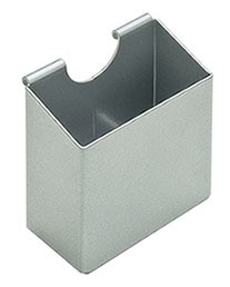 Omni Office Upright Tray, steel, silver, 3 1/2" x 3 1/4"