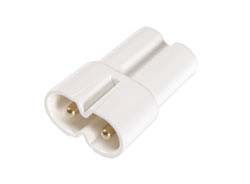 Adapter, plastic, white