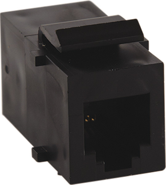 Data Module, in-line, RJ 11 Cat.3, plastic, black