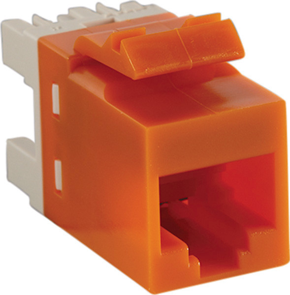 Data Module, hard wire, RJ 45 Cat.6, plastic, orange