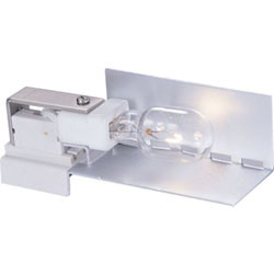 Cable Light Holder, plastic, white / aluminum, for 18watt