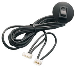 Switch, plastic, black, 2meter