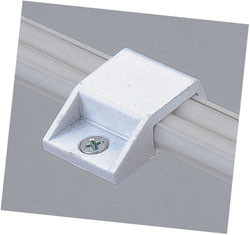 Clip plastic, black, 1" x 3/4"