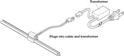 Fused Plug for Cable, plastic, black, 19 x 22 x 21mm