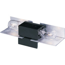 Cable Light Holder, plastic, black / aluminum, for 5watt