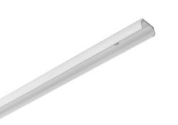 Track, plastic, white, 48" x 1/2" x 1/4"