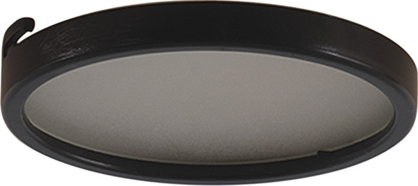 Diffuser Trim, plastic, black / glass frost, for 824.20 lights