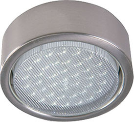 Select LED, GX53, recessed mounted cabinet light housing only, stainless steel