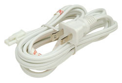 Power Cord, white, 6feet