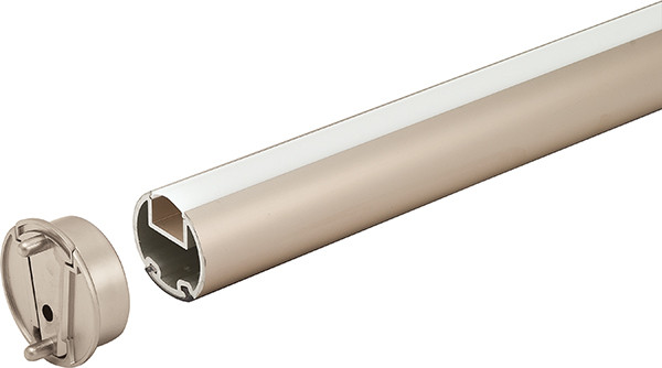 Synergy Elite Wardrobe Rail Kit, with LED, 2015, warm, white, 3200k, aluminum, aluminum matt, 33mm x 33mm x 24 inches