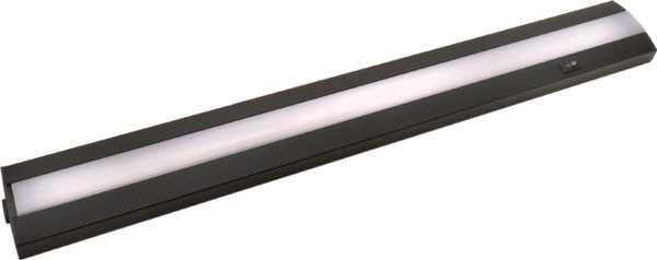 Basik LED, 110V, Task Light, with switch, 14W, warm, white, 3000k, satin nickel, 610mm