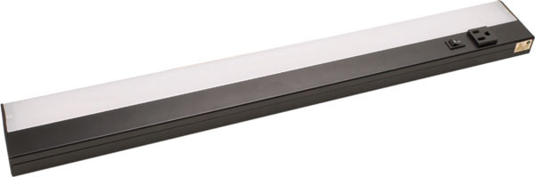 Basik LED, 110V, Task Light, with switch and plug, 8W, cool, white, 5200k, satin nickel, 610mm