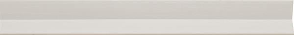 Angled LED mounting plate, 135 degrees, plastic, white, 2348mm x 23mm x 10mm