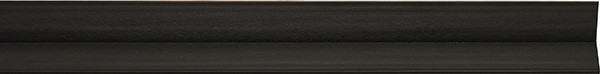 Angled LED mounting plate, 135 degrees, plastic, black, 2348mm x 23mm x 10mm