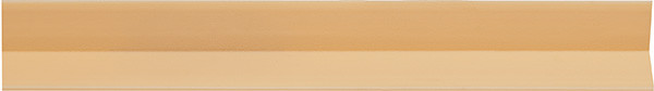 Angled LED mounting plate, 135 degrees, plastic, beige, 2348mm x 23mm x 10mm