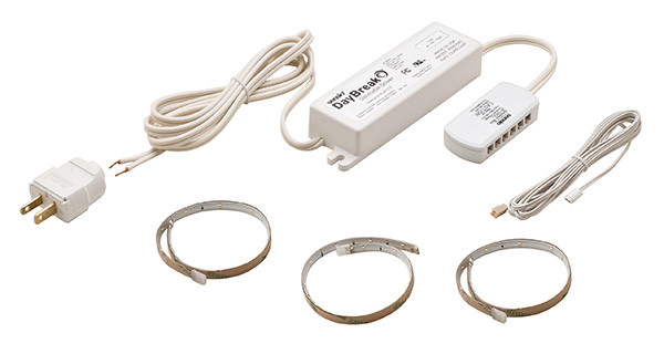 Select LED, 12V, flexible strip light, warm, white, 3200K, 3 piece kit, with 15W dimmable driver, 300mm