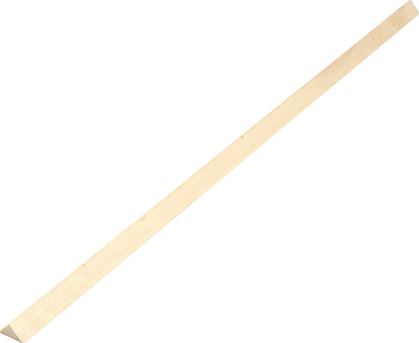 Wood Profile, triangular, aspen, 2348mm x 12.7mm x 12.7mm