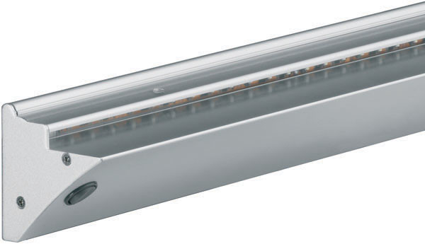LOOX LED, 12V, 2006, lighted glass shelf, 2.8 watts, blue, aluminum anodized, 600 x 70 x 175mm