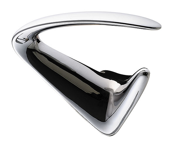 Coat Hook, Bella Italiana, satin nickel, 120mm x 74mm x 107mm