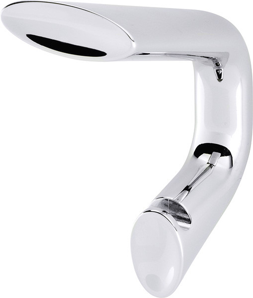 Coat Hook, Bella Italiana, zinc, polished chrome, 107 x 86 x 44mm