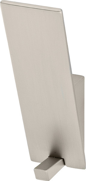Coat Hook, Bella Italiana, zinc, brushed nickel, 100 x 56 x 30mm