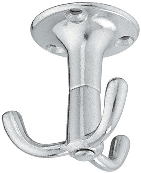 Ceiling Hook, aluminum, polished, diameter 53mm x 53mm x 55mm