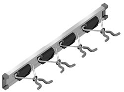 Ultrahold, aluminum, anodized, 4-hook, 18"