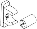 Snap In False Front Clips B172/B1739019/TX190191/0.01zB172 / B173, Requires 2 sets for one drawer front