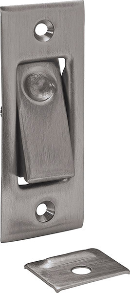 Pocket Door Jamb Bolt, brass, oil-rubbed bronze