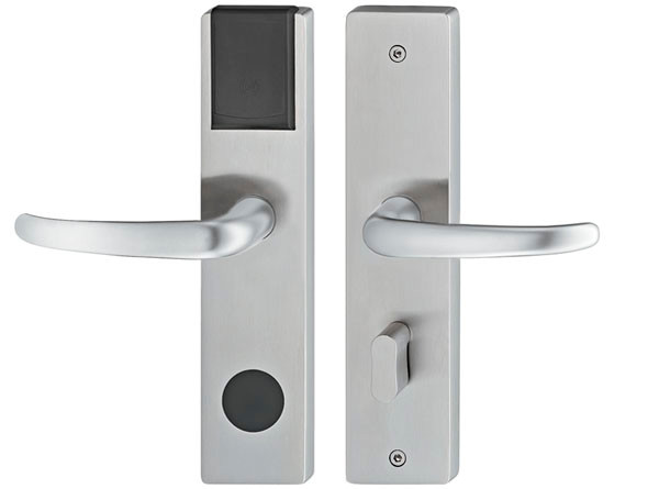 Dialock DT Lite, J handle, stainless steel, matt finish, 38-65mm, left hand