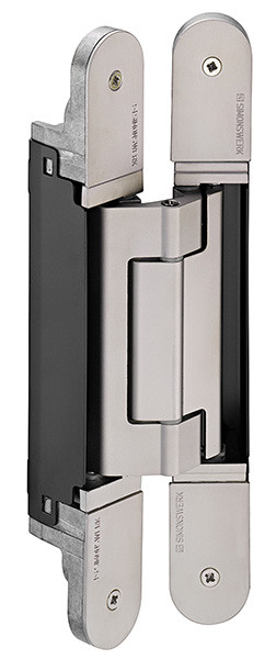 Concealed Hinge, Tectus TE 640 3D, stainless steel look
