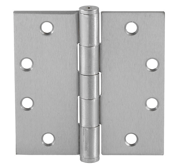 Full Mortise 5-Knuckle Hinge, standard weight, plain bearing, steel, satin chrome
