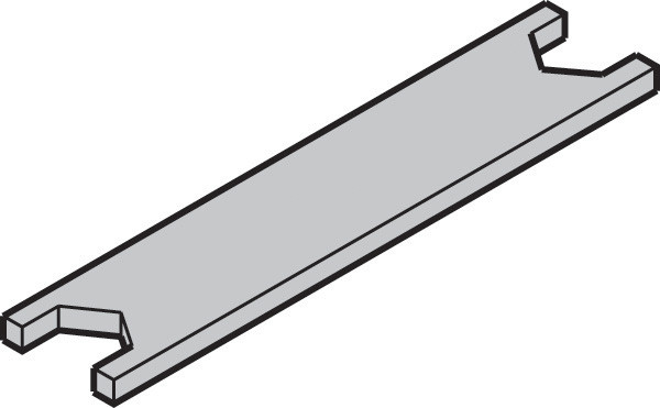 Slido Classic wrench for height adjustment, galvanized steel