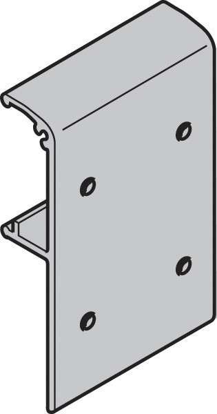 Slido Classic Fixing Clip, for wooden fascia, aluminum,anodized aluminum finish