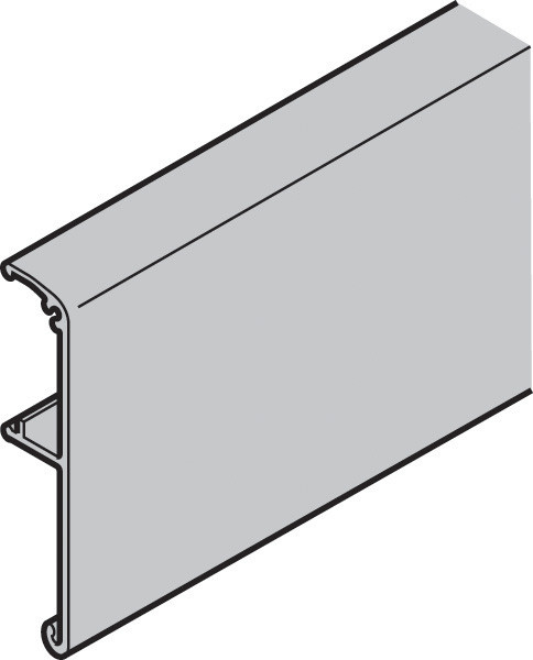 Slido Classic Clip on Fascia, aluminum, anodized, 3 meters
