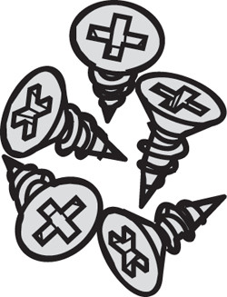 Screw Set for 'U' profile
