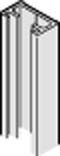 Wall Profile, stainless steel anodized, 3.5 meters