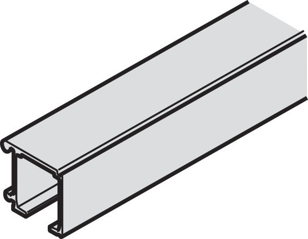 Slido Classic Single Running Track, aluminum anodized, 2 meters