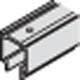 Upper Track, for Variofold or Centerfold, aluminum, anodized, 6.0 meters