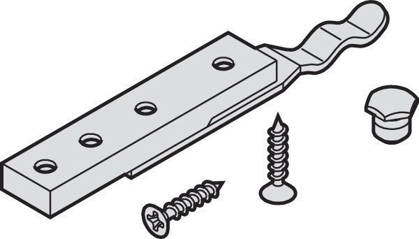 HAWA Aperto 60 center stop with adjustable retainer