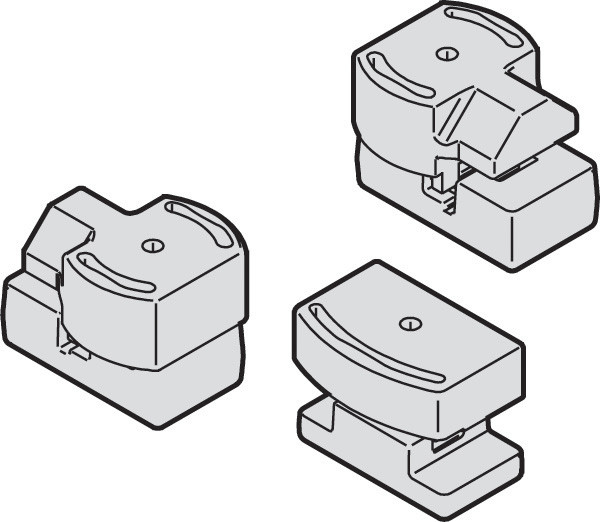 HAWA Aperto 60 end stop for running track, set of 3